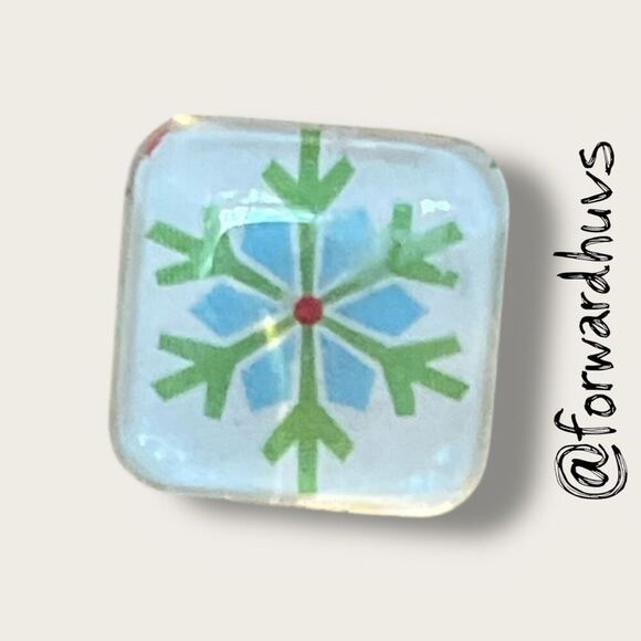 Bundle Sale 3 for $15 | Snowflake Design Plastic Earrings - Picture 3 of 7